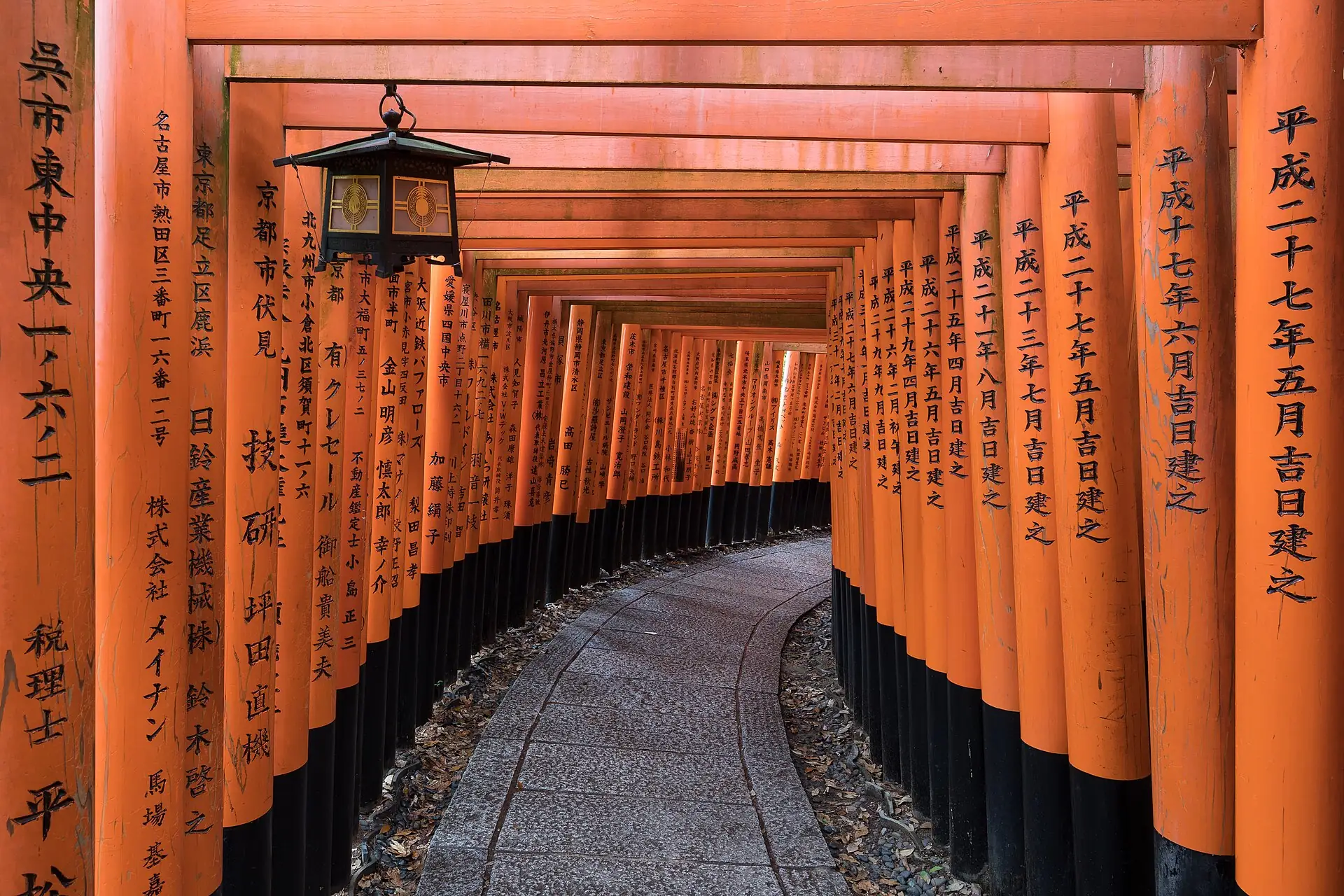 The red torii gates of Fushimi Inari in Kyoto